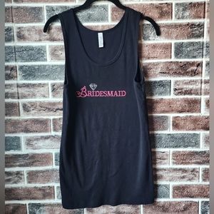 2X Bridesmaid bling tank